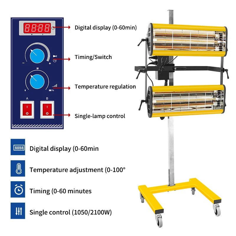 ​ 자동차 도장용 적외선 건조 램프 키트 단파 IR 히 - Auto Repair Shop Equipment 리뷰 및 가격